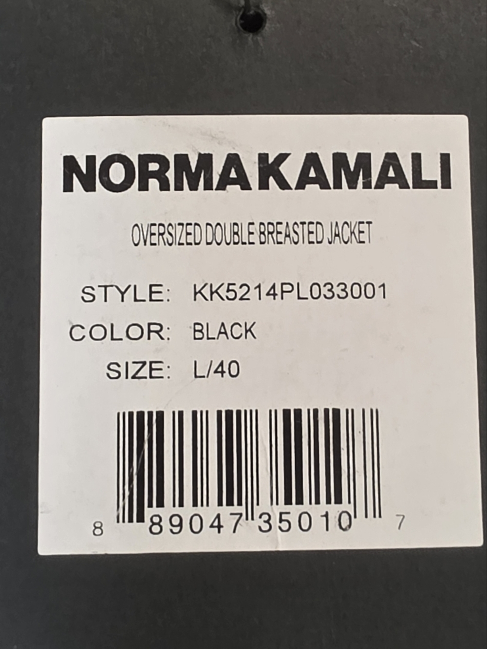 Norma Kamali Black Contemporary Blazer